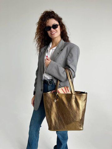 Под документы сумка бронзова стильная кожаная ARTiS Bags 1813 5809 1813 5809 фото