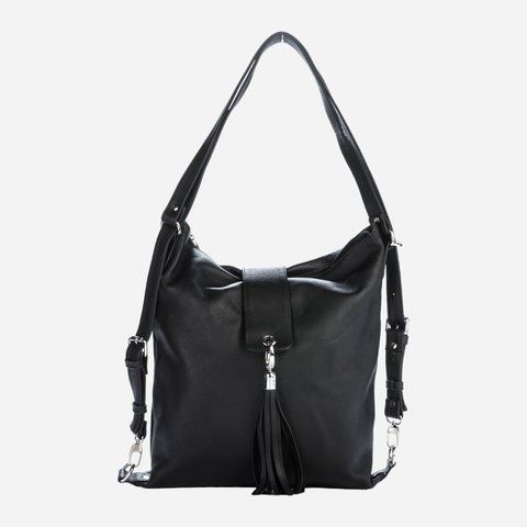 Сумка хобо жіноча з натуральної шкіри середня ARTiS Bags 722 703 Черная (6501014325) 722 703 фото
