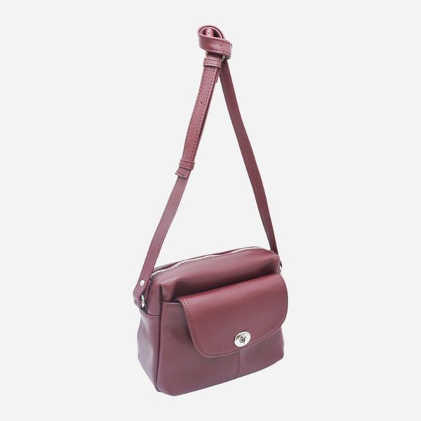 Сумка кросс-боди через плечо женская с натуральной кожи маленькая ARTiS Bags 918 4925 Бордовая (6501098341) 918 4925 фото