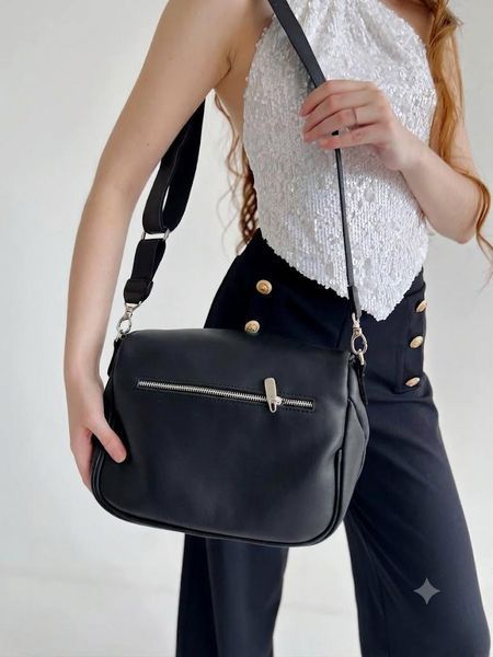 Сумка жіноча з натуральної шкіри середня ARTiS Bags 1752 4620 Чорна 1752 4620 фото