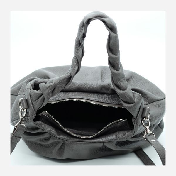 Сумка багет седло женская из натуральной кожи средняя ARTiS Bags 1784 4629 Серая (6501014133) 1784 4629 фото