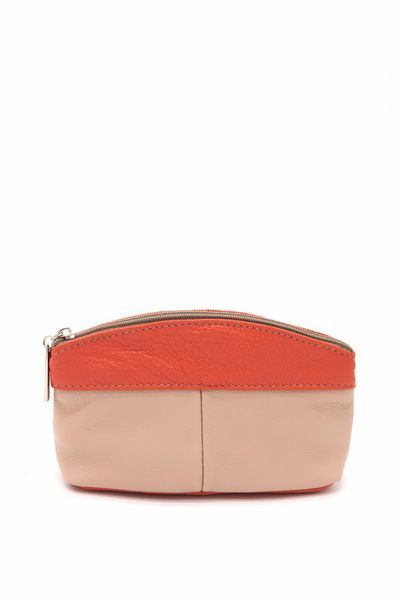 Косметичка жіноча з натуральної шкіри ARTiS Bags 1234 315-316 помаранчева на блискавці 1234 315-316 фото