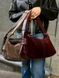 Сумка багет замшева шкіряна середня бордова ARTiS Bags 1820206-4925 1820206-4925 фото 10