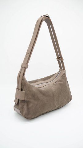 Сумка кросс-боди женская замшевая средняя темно-бежевая ARTiS Bags 1820 207-4222 1820 207-4222 фото