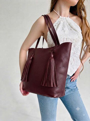 Сумка женская из натуральной кожи большая для документов ARTiS Bags 1701 5631 бордовая 1701 5631 фото