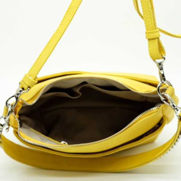Сумка крос-боді через плече жіноча з натуральної шкіри середня ARTiS Bags 1761 5718 Желтая (6501014043) 1761 5718 фото