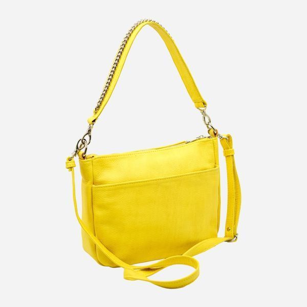 Сумка крос-боді через плече жіноча з натуральної шкіри середня ARTiS Bags 1761 5718 Желтая (6501014043) 1761 5718 фото