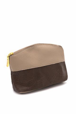 Косметичка жіноча з натуральної шкіри ARTiS Bags 1233 140-305 бежева на блискавці 1233 140-305 фото