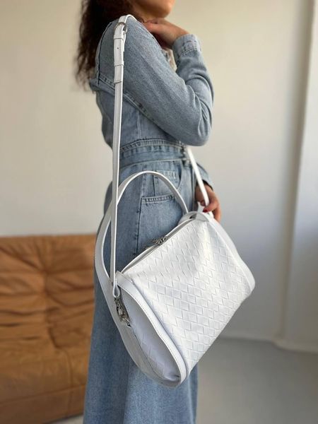 Сумка шкіряна з короткими ручками ARTiS Bags 1712 4813-5113 біла 1712 4813-5113 фото