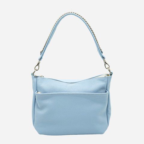 Сумка кросс-боди через плечо женская из натуральной кожи средняя ARTiS Bags 1761 7300 Голубая (6501014047) 1761 7300 фото