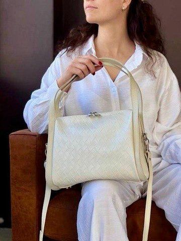 Сумка шкіряна з короткими ручками ARTiS Bags 1712 4816-9182 бежева 1712 4816-9182 фото