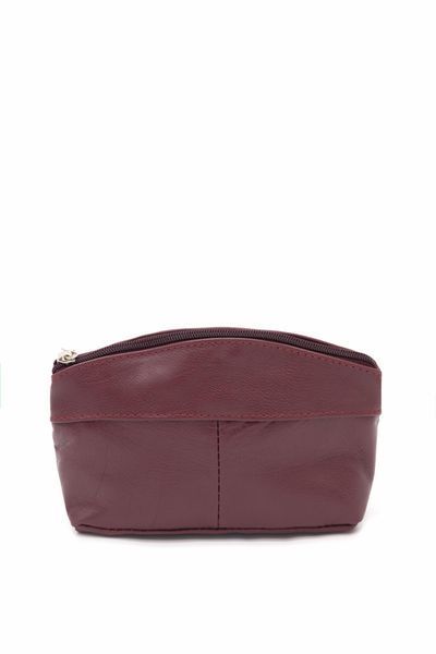 Косметичка жіноча з натуральної шкіри ARTiS Bags 1234 4629 бордова на блискавці 1234 4629 фото