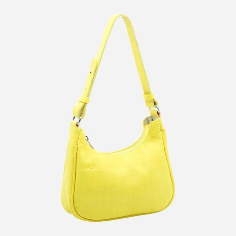 Сумка багет сідло жіноча з натуральної шкіри середня ARTiS Bags 1771 5718 Желтая (6501014091) 1771 5718 фото