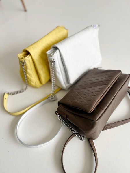 Сумка с клапаном стеганная кожа ARTiS Bags 1750 4821-5113 Белая 1750 4821-5113 фото