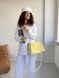 Сумка кожаная с короткими ручками ARTiS Bags 1712 4817-5113 желто-белая 1712 4817-5113 фото 3