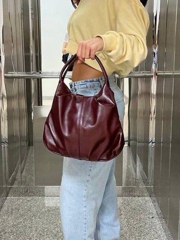 Сумка хобо на молнии средняя кожаная бордовая ARTiS Bags 4134925 4134925 фото