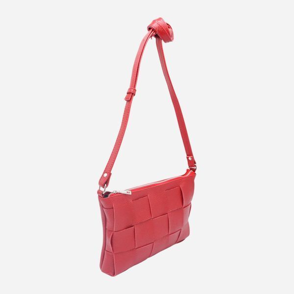 Сумка крос-боді через плече жіноча з натуральної шкіри середня ARTiS Bags 1764 9322 Красная (6501098317) 1764 9322 фото