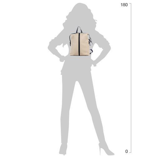 Рюкзак женский из натуральной кожи 6л вмещает формат А4 ARTiS Bags 1590 9182/9343 Бежевый (6501013534) 1590 9182/9343 фото
