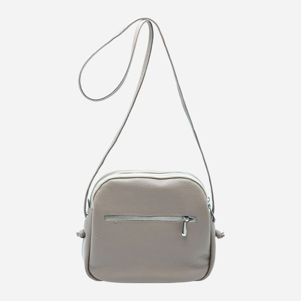 Сумка кросс-боди через плечо женская из натуральной кожи средняя ARTiS Bags 1749 140 Серо-бежевая (6501013969) 1749 140 фото