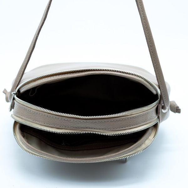 Сумка кросс-боди через плечо женская из натуральной кожи средняя ARTiS Bags 1749 140 Серо-бежевая (6501013969) 1749 140 фото