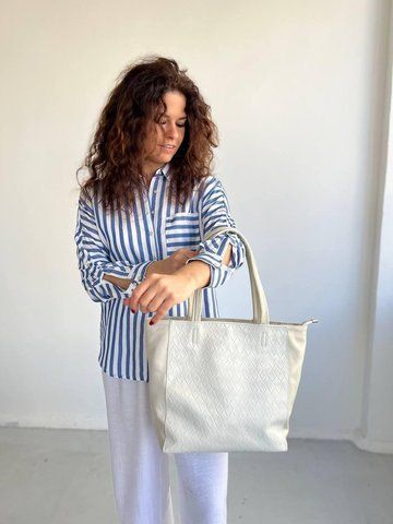 Сумка шопер шкіряна жіноча ARTiS Bags 1813 4816-5112 бежева 1813 4816-5112 фото