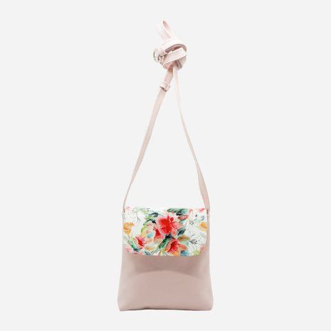 Сумка кросс-боди через плечо женская из натуральной кожи маленькая ARTiS Bags 406 150-7042 Розовая (6501014220) 406 150-7042 фото
