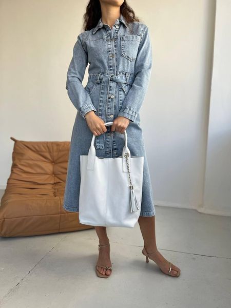 Сумка шоппер жіноча з натуральної шкіри ARTiS Bags 1532 5113 біла 1532 5113 фото