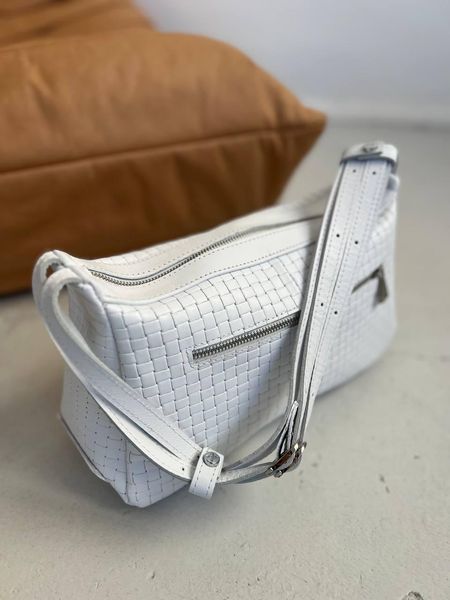 Сумка багет натуральная кожа средняя белая ARTiS Bags 1820 4811-5113 1820 4811-5113 фото