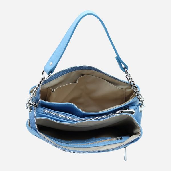 Сумка багет сідло жіноча з натуральної шкіри середня ARTiS Bags 2046 7300 Голубая (6501014189) 2046 7300 фото