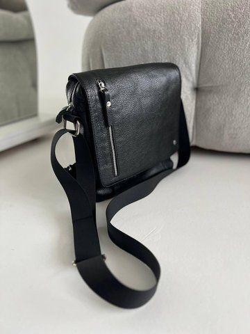 Сумка планшет через плече із натуральної шкіри середня ARTiS Bags 2043 703 Чорна 2043 703 фото