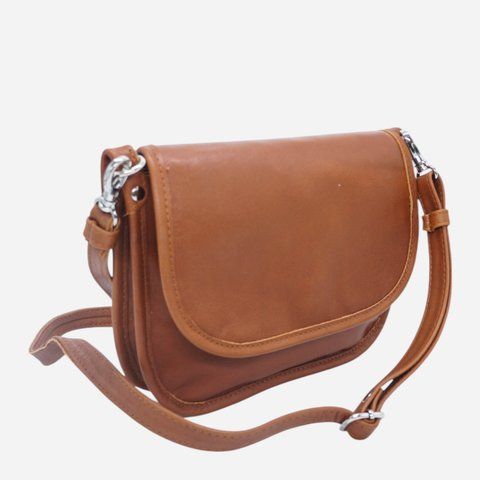 Сумка крос-боді через плече жіноча з натуральної шкіри маленька ARTiS Bags 1806 4778 Светло-коричневая (6501098330) 1806 4778 фото