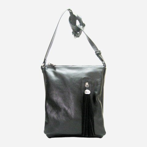 Сумка планшет через плечо женская из натуральной кожи средняя ARTiS Bags 901 703 Черная (6501014341) 901 703 фото