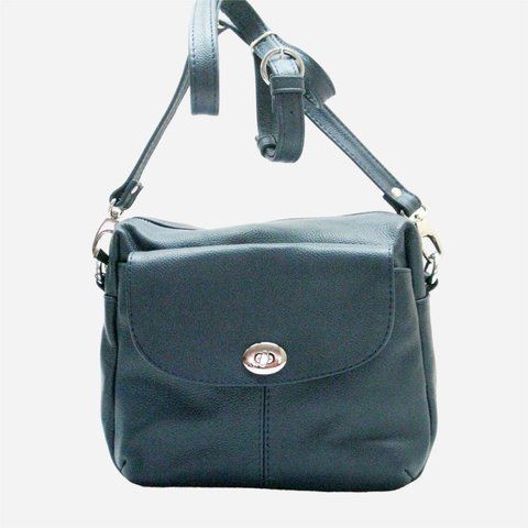 Сумка кросс-боди через плечо женская из натуральной кожи средняя ARTiS Bags 918 9343 Синяя (6501014357) 918 9343 фото