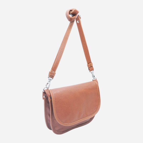 Сумка крос-боді через плече жіноча з натуральної шкіри маленька ARTiS Bags 1806 4778 Светло-коричневая (6501098330) 1806 4778 фото