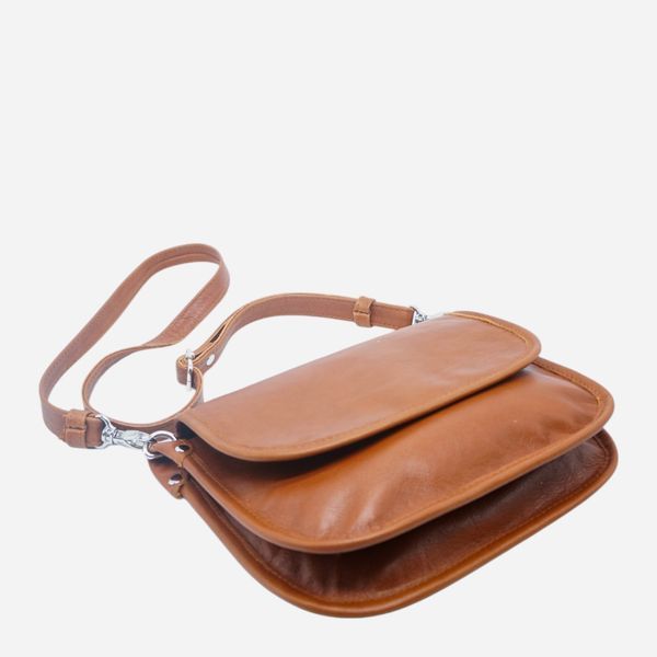 Сумка крос-боді через плече жіноча з натуральної шкіри маленька ARTiS Bags 1806 4778 Светло-коричневая (6501098330) 1806 4778 фото