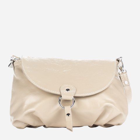 Сумка кросс-боди через плечо женская из натуральной кожи средняя ARTiS Bags 694 131 Бежевая (6501014280) 694 131 фото
