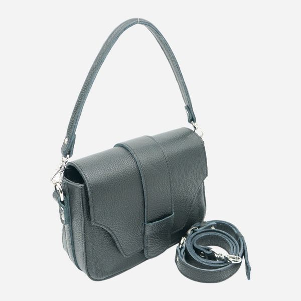 Сумка багет седло женская из натуральной кожи маленькая ARTiS Bags 1790 703 Черная (6501014192) 1790 703 фото