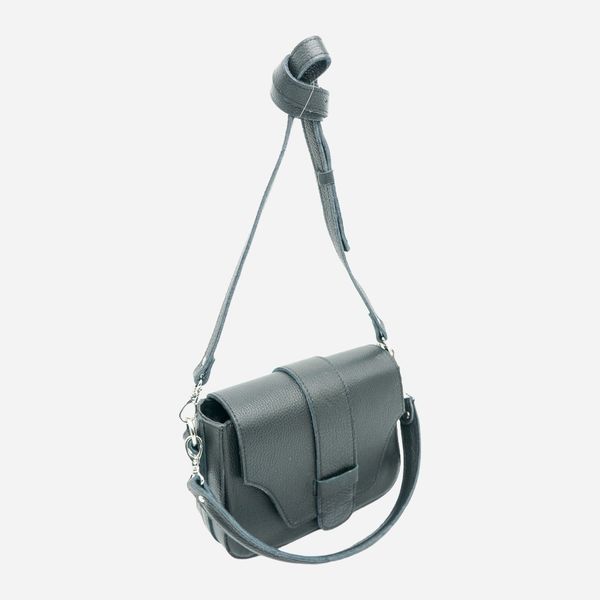 Сумка багет седло женская из натуральной кожи маленькая ARTiS Bags 1790 703 Черная (6501014192) 1790 703 фото