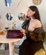 Сумка багет каркасна широкий ремінь шкіряна середня бордова ARTiS Bags 1757 4925 1757 4925 фото 4