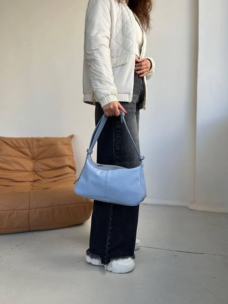 Сумка багет натуральна шкіра середня блакитна ARTiS Bags 1820 4814-30 1820 4814-30 фото